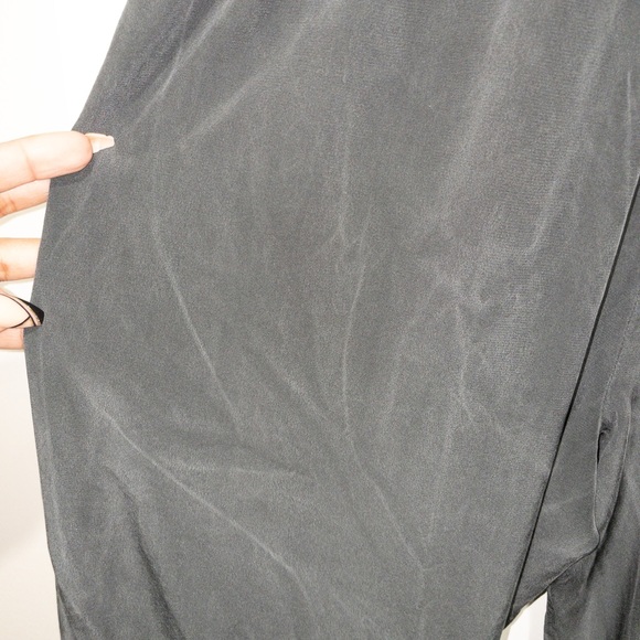 Like-new Vince Silver Silk Jumpsuit - Picture 4 of 6